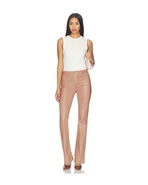 L'Agence White Ruth Straight Leg Raw Hem Jeans