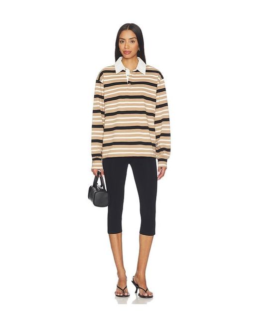 superdown Natural Sashia Polo Top