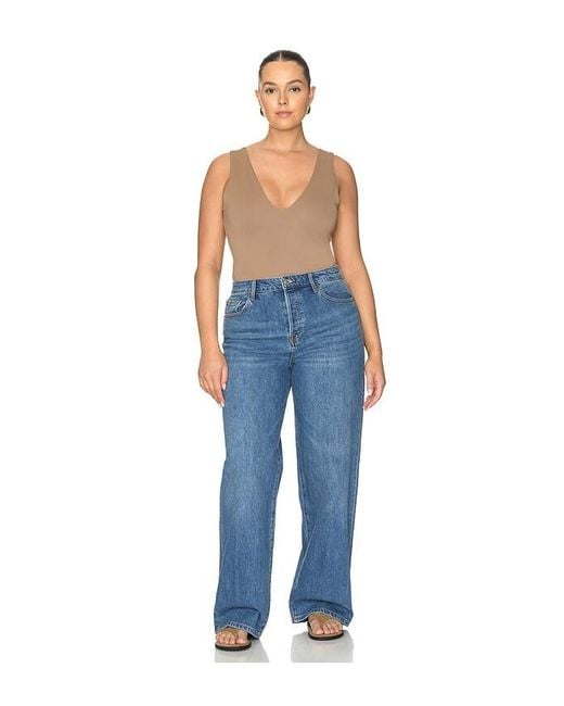 GOOD AMERICAN Blue Vintage High Wide Jeans