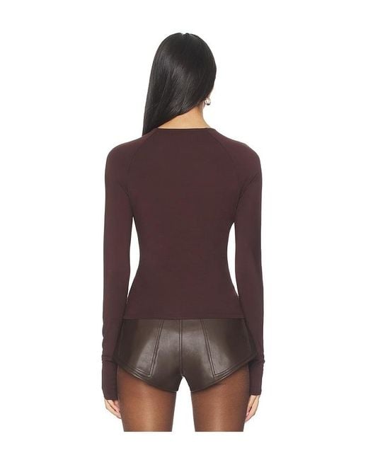 Lovers + Friends Brown Adeline Top