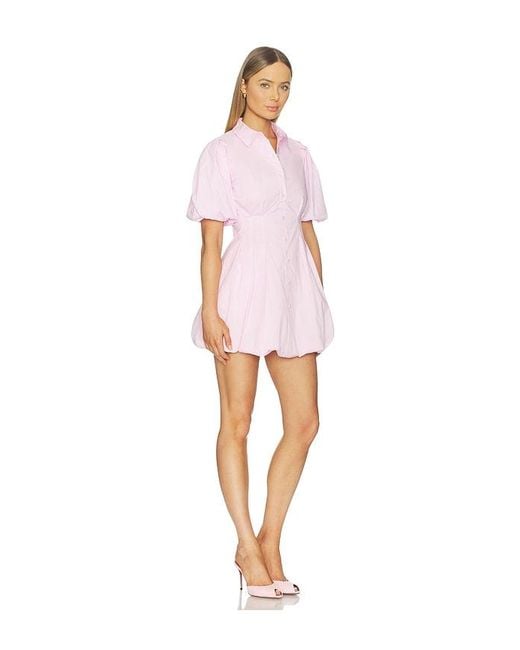 Jonathan Simkhai Multicolor Cleo Balloon Pintuck Mini Dress