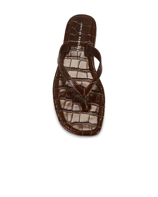 Loeffler Randall Brown Lina Elevated Flip Flop