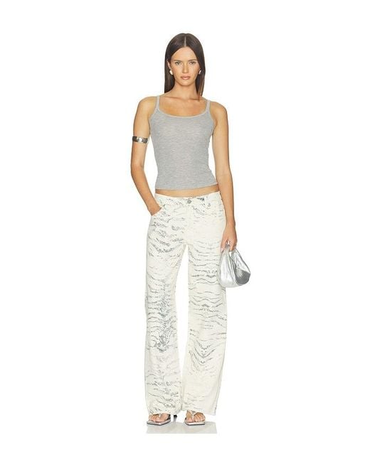 A.Brand White 99 Baggy Jean