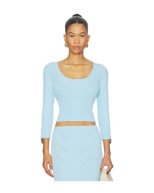 OSIS STUDIO Blue Blake Top