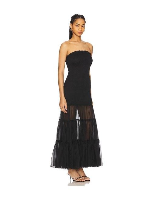Bardot Black Azura Strapless Maxi Dress