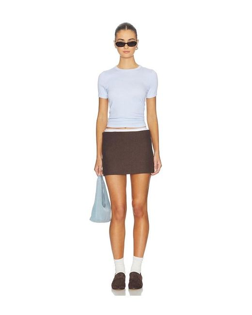Enza Costa White Supima Cotton New Classic Short Sleeve Tee