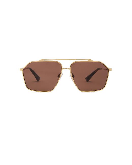 Dolce & Gabbana Aviator Sunglasses Brown