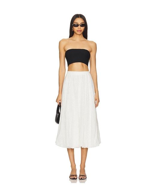 Astr White Kissel Skirt
