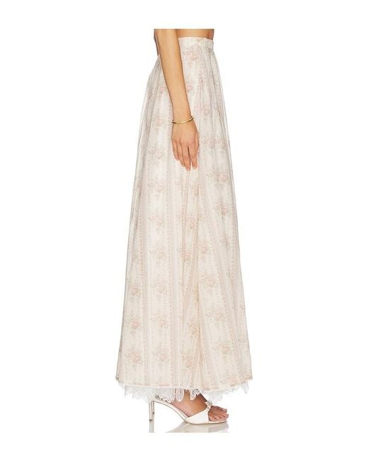 V. Chapman White Enzo Maxi Skirt