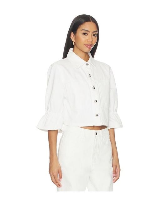 Lamarque White Carolina Jacket
