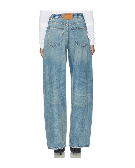 Alexander Wang Blue Balloon Jogger Jeans With Crystal Drawcord