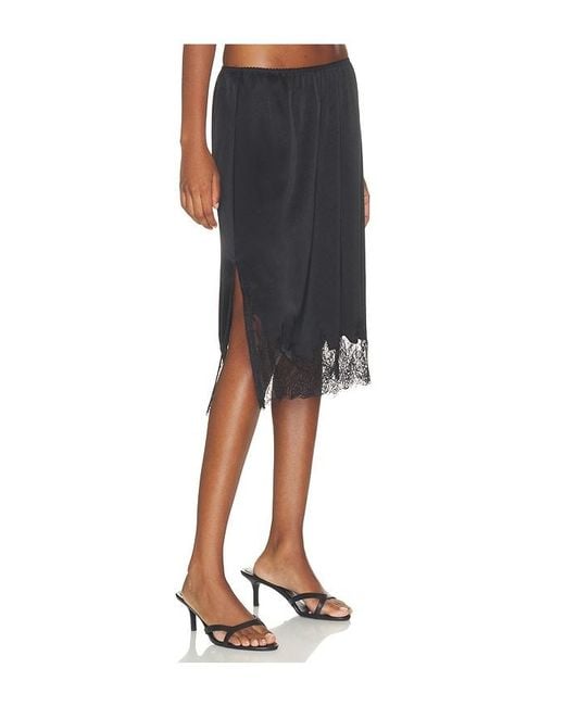 Citizens of Humanity Black Lace Trimmed Skirt