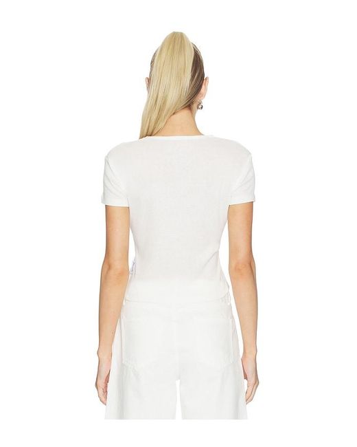 The Laundry Room White Coors Denim Baby Tee