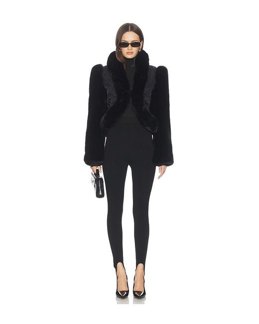 AFRM Black Daya Faux Fur Jacket