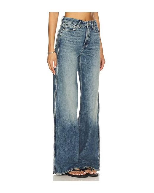 GOOD AMERICAN Blue Good Skate Wide Jeans