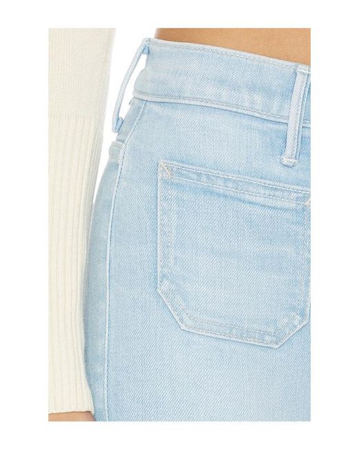 Mother Blue Patch Pocket Weekend Jeans