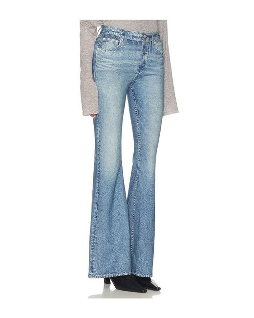 Rag & Bone Blue Rb Miramar Ponte Dahlia Full Length Jeans