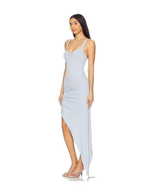 OW Collection Blue Alexis Midi Dress