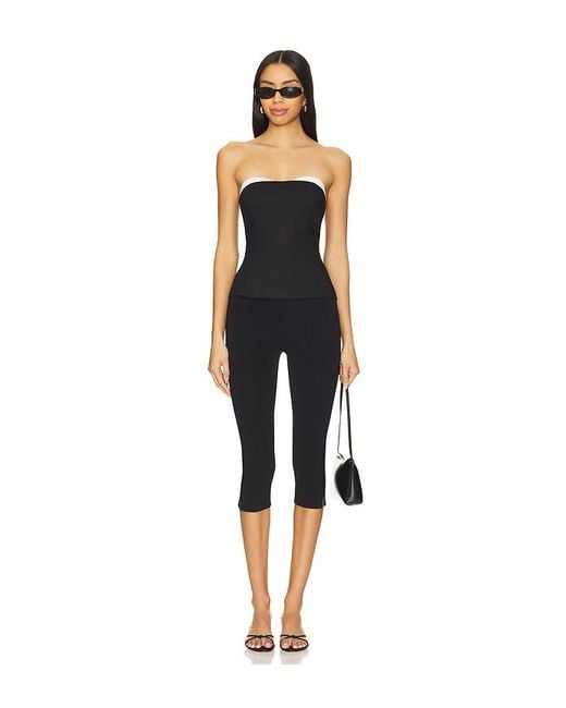 superdown Black Anika Strapless Top