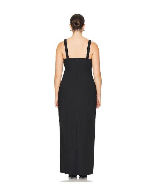 L'academie Black Renia Maxi Dress