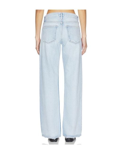 Agolde Blue Low Rise Loose Jeans