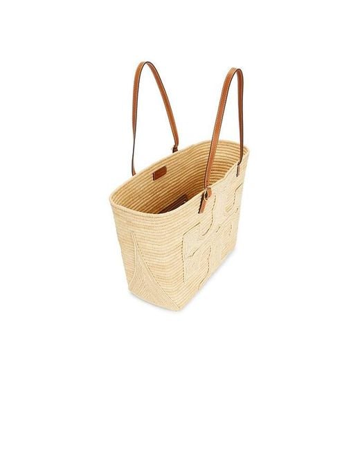 Tory Burch Natural Ella Structured Straw Large Tote