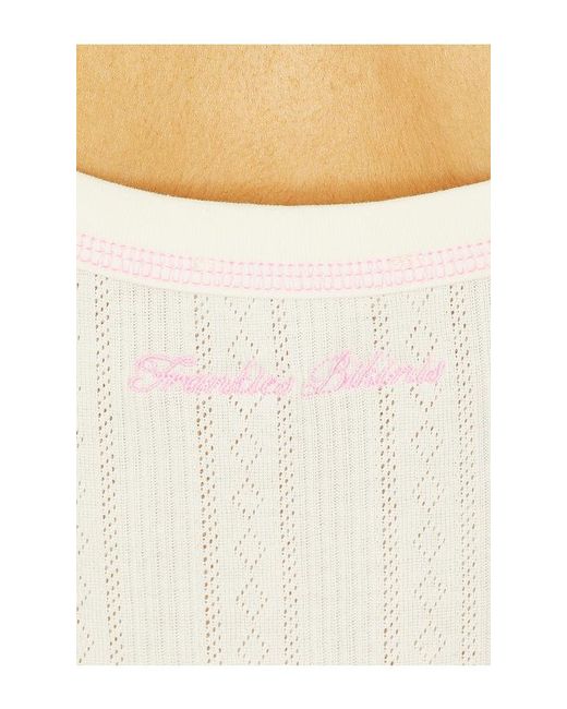 Frankie's Bikinis Natural Travel Pointelle Tank