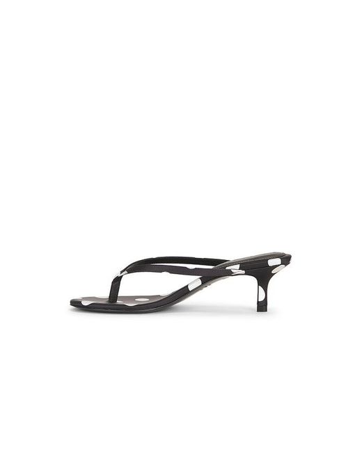 Black Suede Studio White Tash 50 Mule