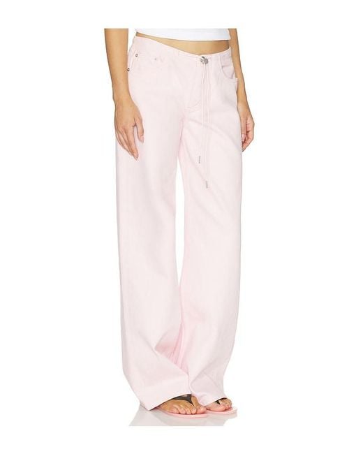 Still Here Pink Cool Wide Leg Jeans