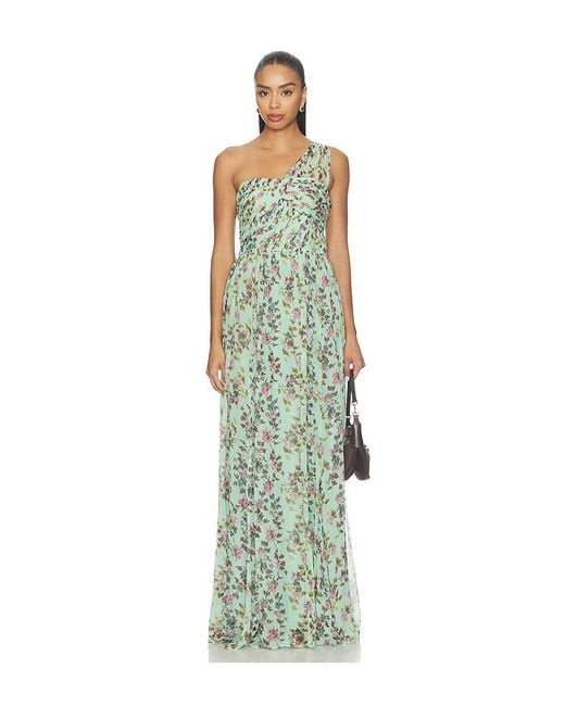 Ulla Johnson White Aureline Silk One Shoulder Gown