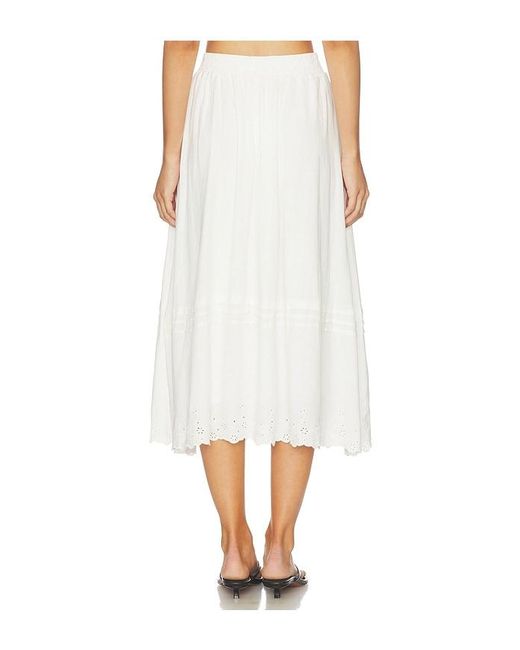 Astr White Shelly Skirt