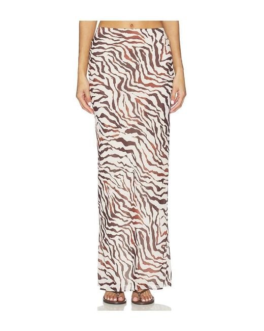 Lovers + Friends White Marisol Maxi Skirt