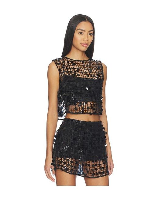 L'academie Black 'Academie Drew Top