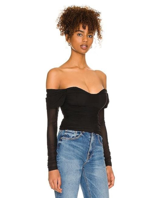 MAJORELLE Black Constance Top