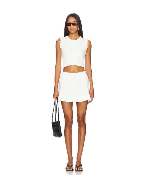 MAJORELLE White Pippa Vest