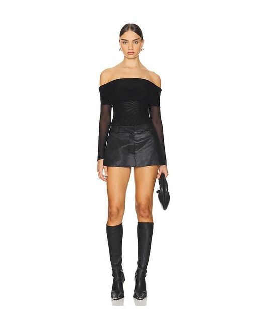 MAJORELLE Black Trey Bodysuit
