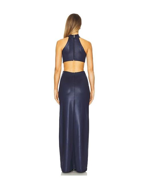 Mariandree Gaitan Blue Corina Dress