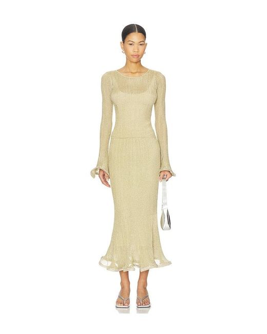Jonathan Simkhai Natural Brighton Midi Skirt