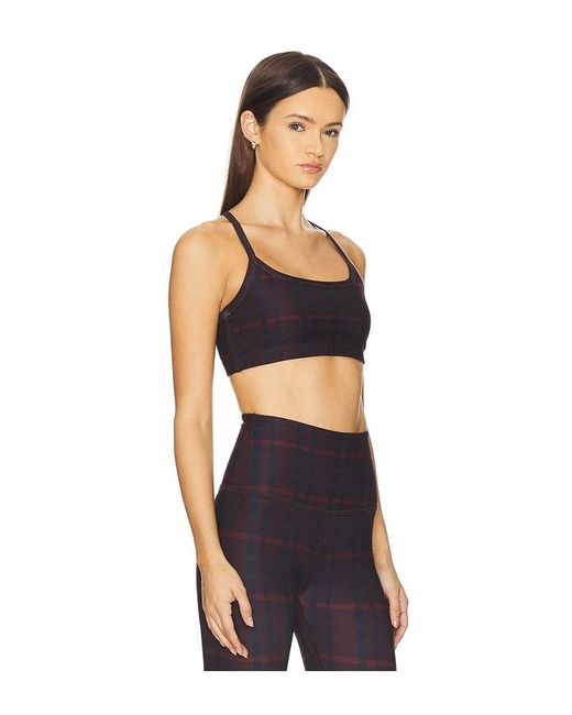 Beyond Yoga Blue Soft Mark Slim Racerback Sports Bra