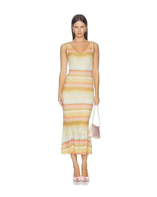 Cinq À Sept Multicolor Edie Spaced Dyed Dress