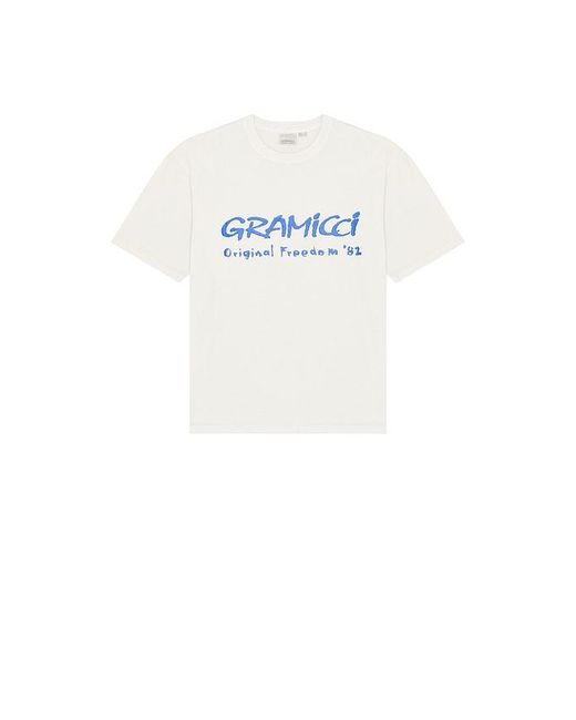 Gramicci White Freedom Tee Pigment Dyed for men
