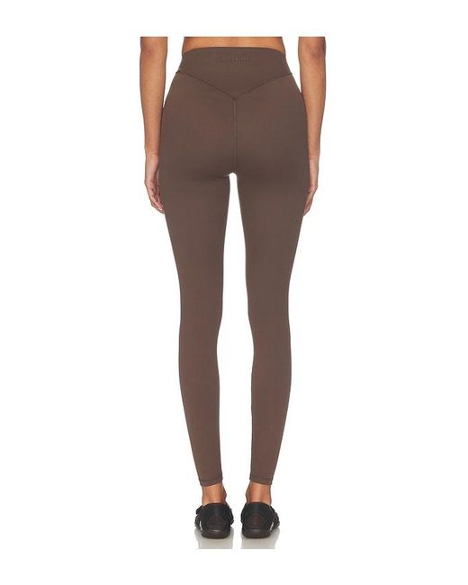 NikeSKIMS Brown Matte Corset Leggings