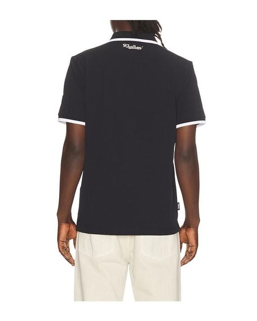 Khalhon Blue Short Sleeve Performance Polo for men