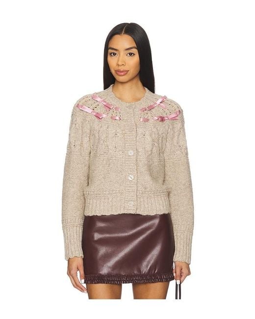 LoveShackFancy Natural Clementian Cardigan