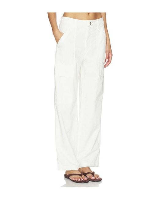 Sanctuary White Boyfriend Utility Pant