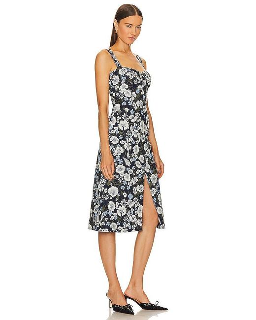 Colleen Floral Dress in Navy Multi