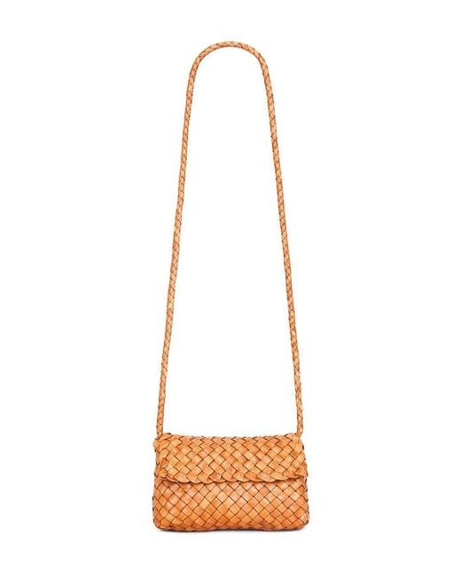 Loeffler Randall White Vinnie Woven Crossbody Bag