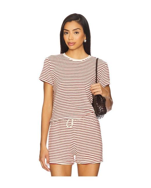 PERFECTWHITETEE Multicolor Loop Terry Stripe Tee