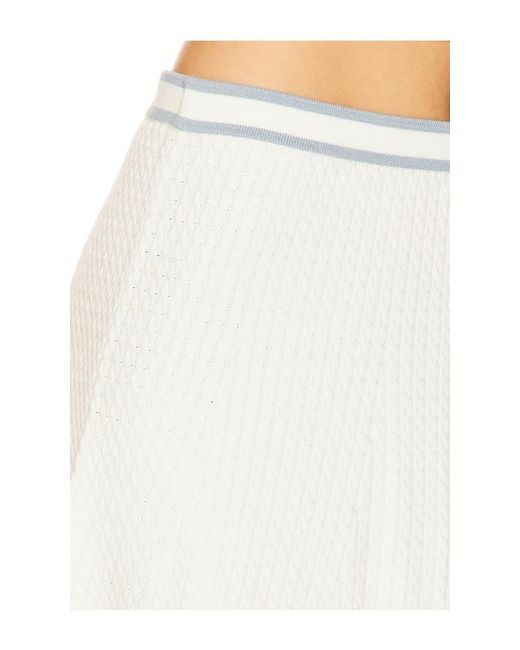 Lovers + Friends White Pheby Cable Mini Skirt