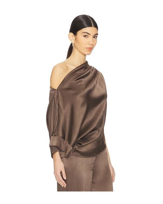 NonChalant Label Brown Kenzie Top